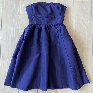 Anthropologie Maeve Retro Button Belted Two Piece Dress, Size 4